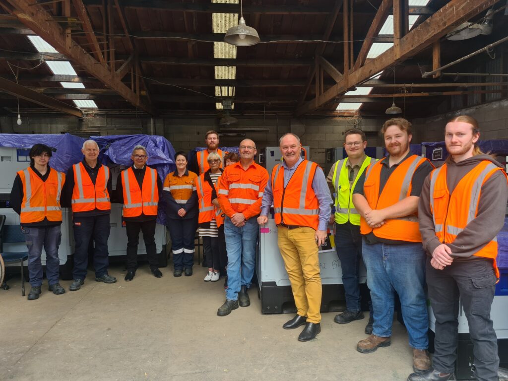 Team photo at New Zealand Aluminium Smelter